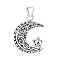 Bali Legacy Sterling Silver Crescent Moon Pendant without Chain 4.50 Grams - Sticky add to cart bar