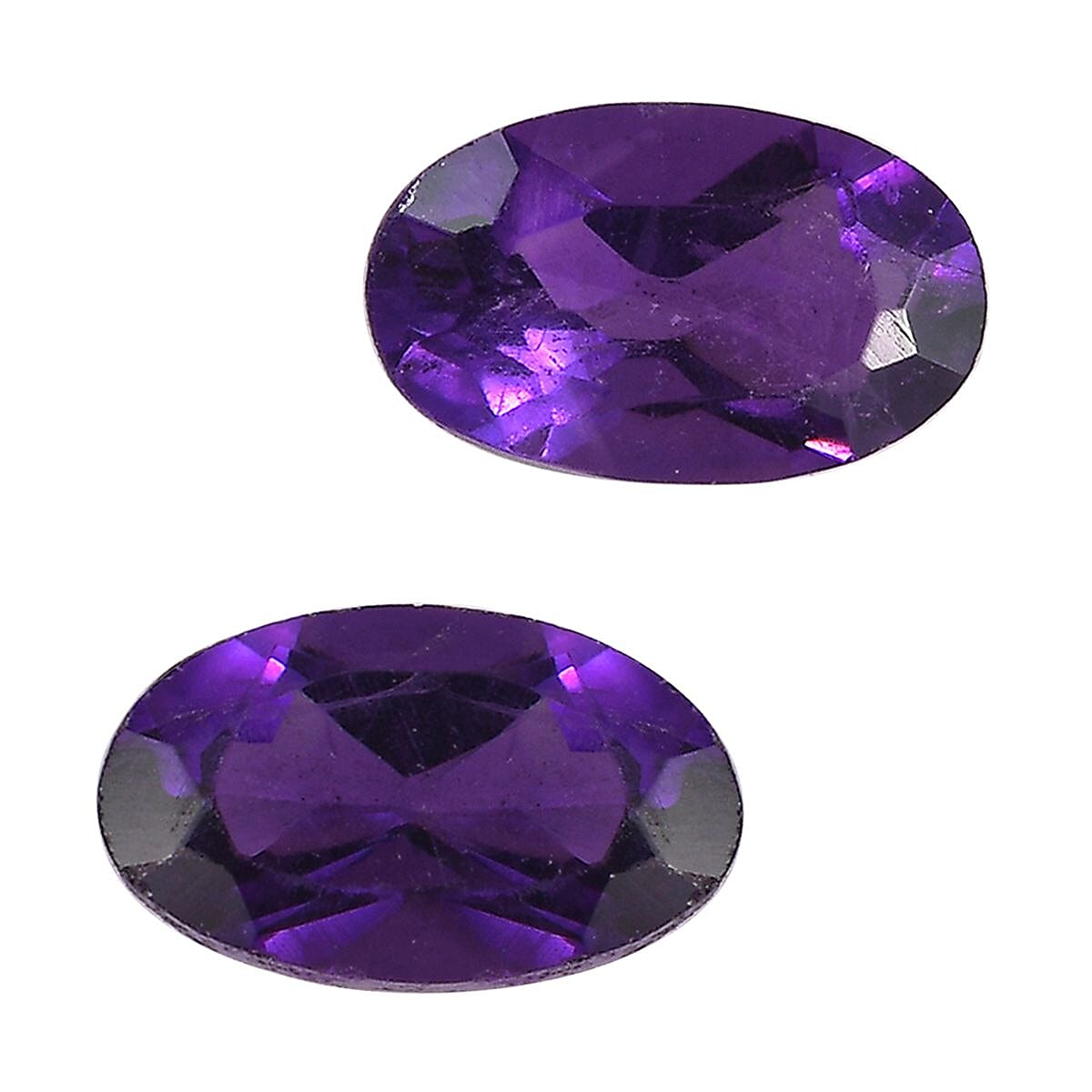AAA African Amethyst Set of 2 (Ovl 5x3 mm) 0.39 ctw