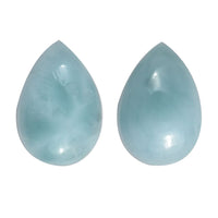 AA Larimar Set of 2 (Pear 6x4 mm) 1.00 ctw