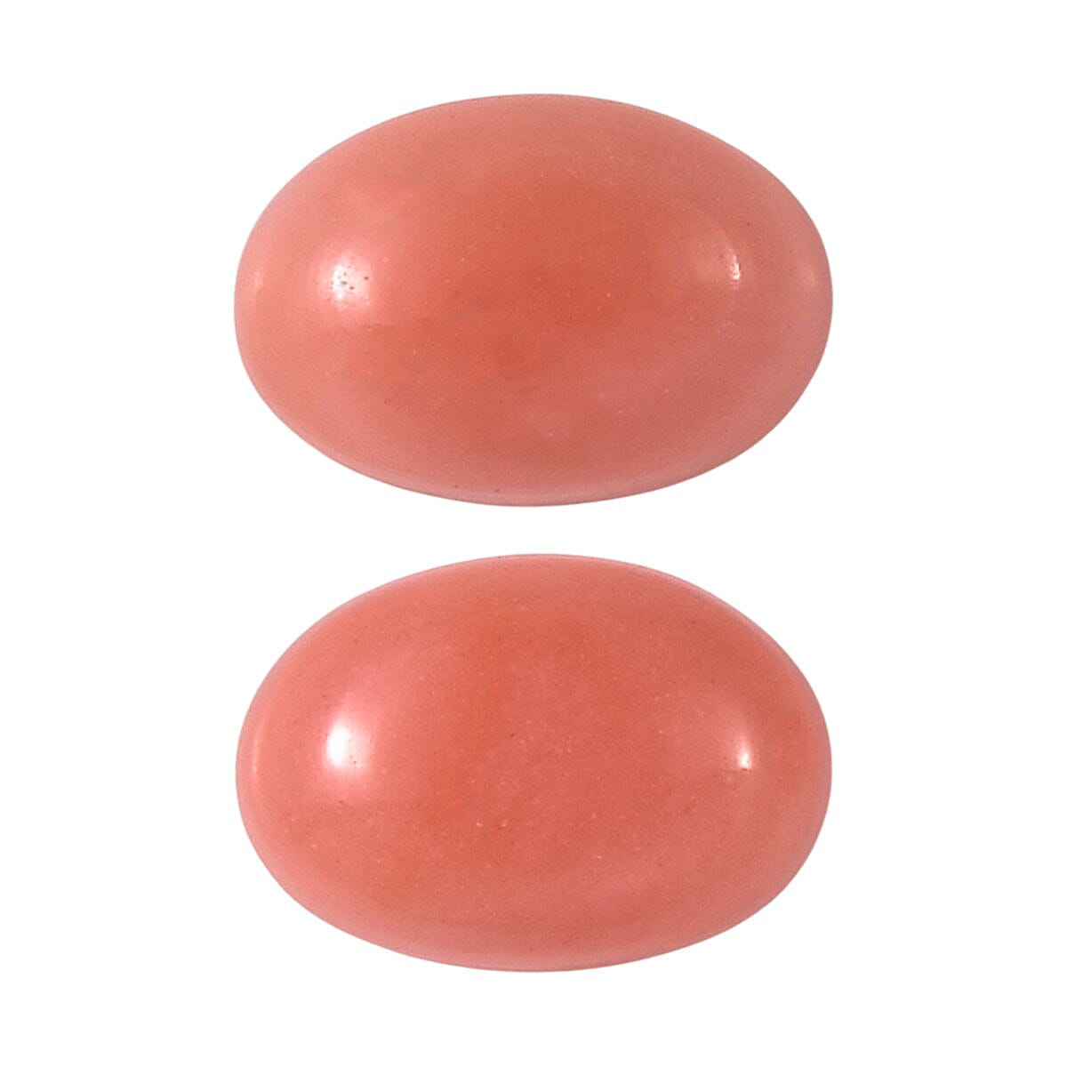 AAA Peach Opal Set of 2 (Ovl 6x4 mm) 0.63 ctw