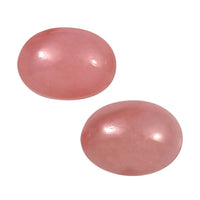 Peruvian Pink Opal Set of 2 (Ovl 7x5 mm) 1.27 ctw Loose Gemstone