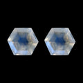 AA Rainbow Moonstone Set of 2 (Hexagon 6 mm) 1.75 ctw - Sticky add to cart bar