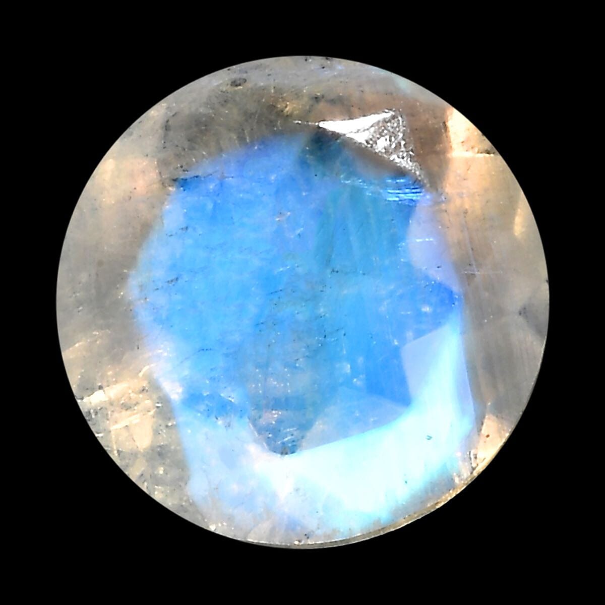 Rainbow Moonstone (Rnd 7 mm) 1.21 ctw