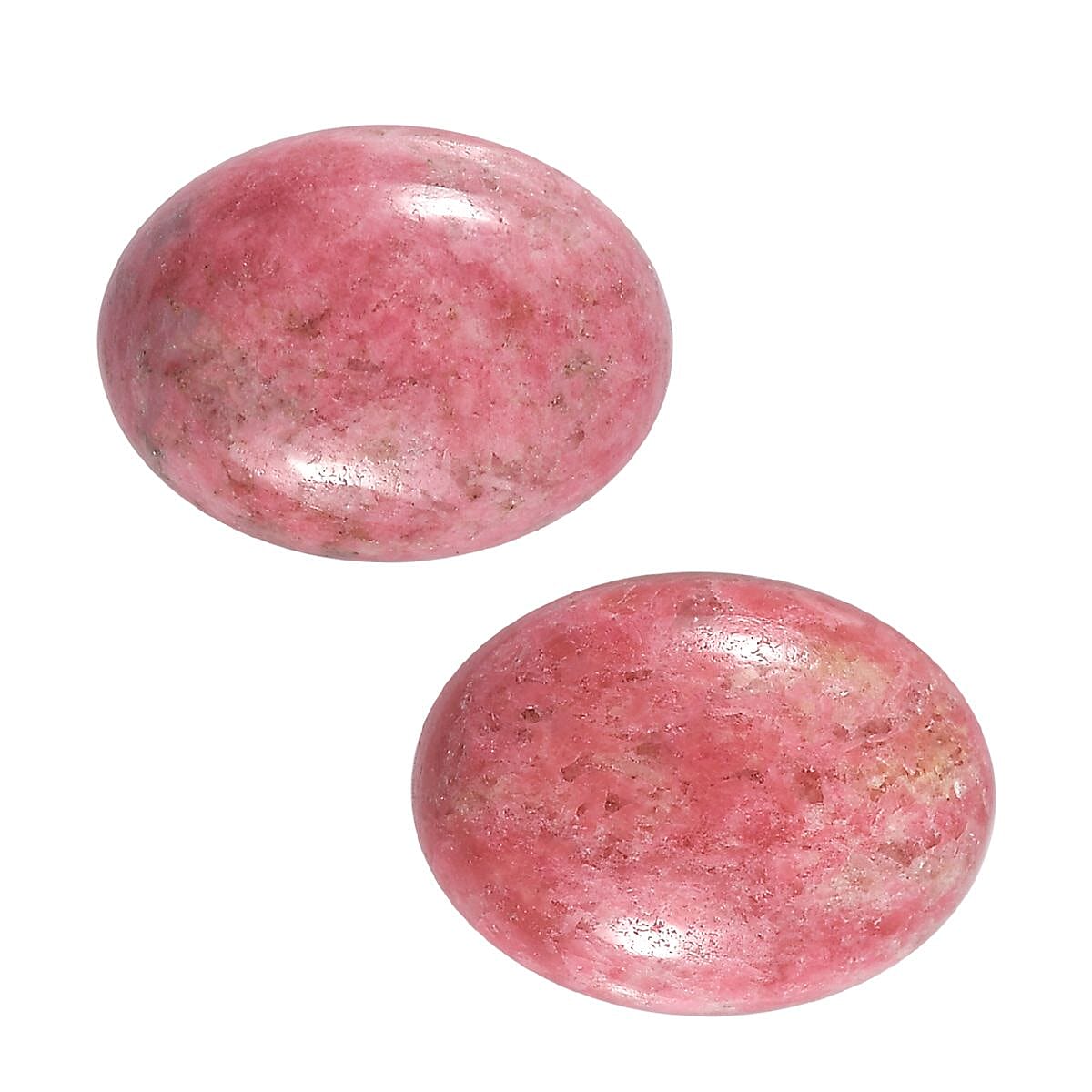 Set of 2 Norwegian Thulite (Ovl 8x6 mm) 2.52 ctw