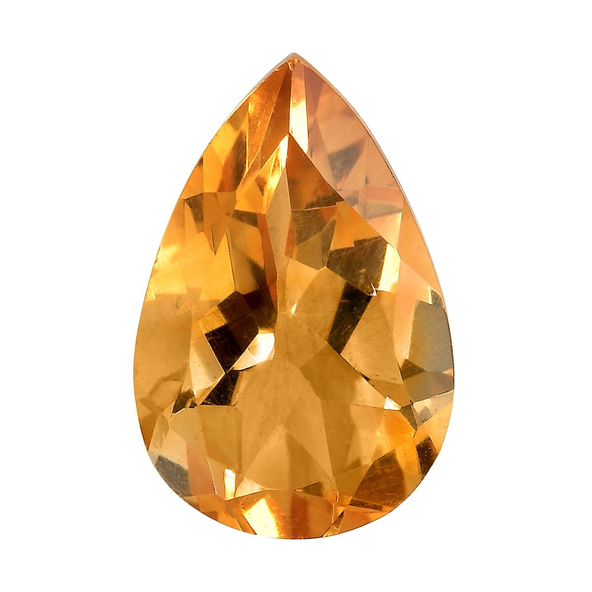Brazilian Citrine (Pear 12x8 mm) 2.42 ctw