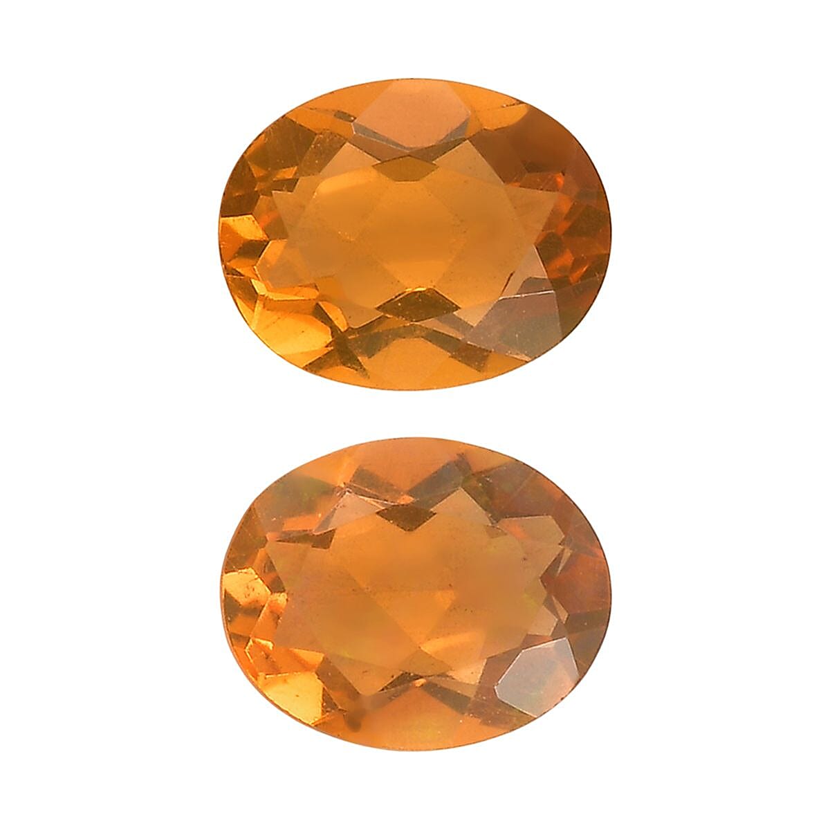 Jalisco Fire Opal Set of 2 (Oval 6x5 mm) 0.44 ctw