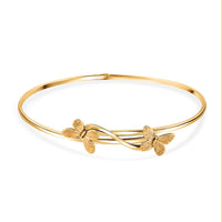 Bali Legacy Butterfly Bangle Bracelet in 10K Yellow Gold 4.10 Grams