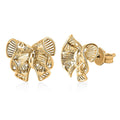 10K Yellow Gold Bow Stud Earrings 1.28 Grams - Sticky add to cart bar
