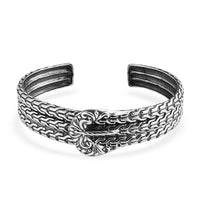 Bali Legacy Tulang Naga Cuff Bracelet in Sterling Silver (7.25 In) 30.80 Grams