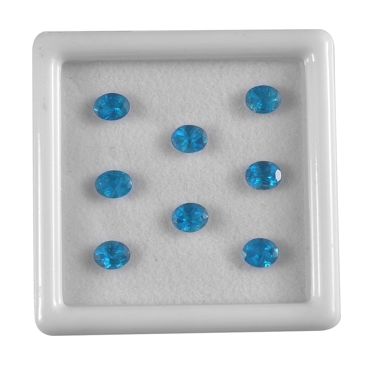 AA Malgache Neon Apatite Assorted Box (Ovl 5x4 mm) 3.00 ctw Loose Gemstone