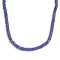 Tanzanite 110.00 ctw Necklace in Rhodium Over Sterling Silver 18 Inches - Sticky add to cart bar
