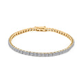 Luxuriant Lab Grown Diamond 5.00 ctw Bracelet in 14K Yellow Gold (7.00 In) 5.30 Grams - Sticky add to cart bar