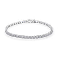 Luxuriant Lab Grown Diamond 6.00 ctw Bracelet in 14K White Gold (7.25 In) 5.84 Grams - Sticky add to cart bar