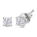 Luxuriant Lab Grown Diamond E-F VS 0.50 ctw Stud Earrings in Platinum Over Sterling Silver - Sticky add to cart bar