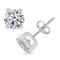 IGI Certified Luxuriant Lab Grown Diamond E-F VS 1.00 ctw Stud Earrings in Platinum Over Sterling Silver