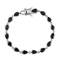 EverTrue Elite Shungite Bracelet in Platinum Over Copper (7.25 In) 8.15 ctw