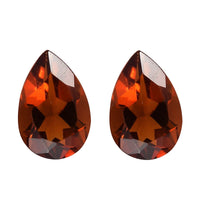 Brazilian Cherry Citrine Set of 2 (Pear 6x4 mm) 0.68 ctw Loose Gemstone