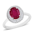 Rhapsody AAAA Mozambique Ruby and E-F VS2 Diamond 1.90 ctw Ring in 950 Platinum - Sticky add to cart bar