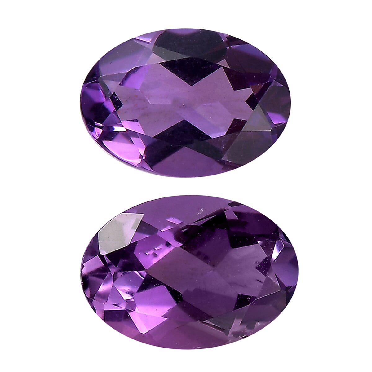 Mashamba Amethyst Set of 2 (Ovl 7x5 mm) 1.33 ctw Loose Gemstone