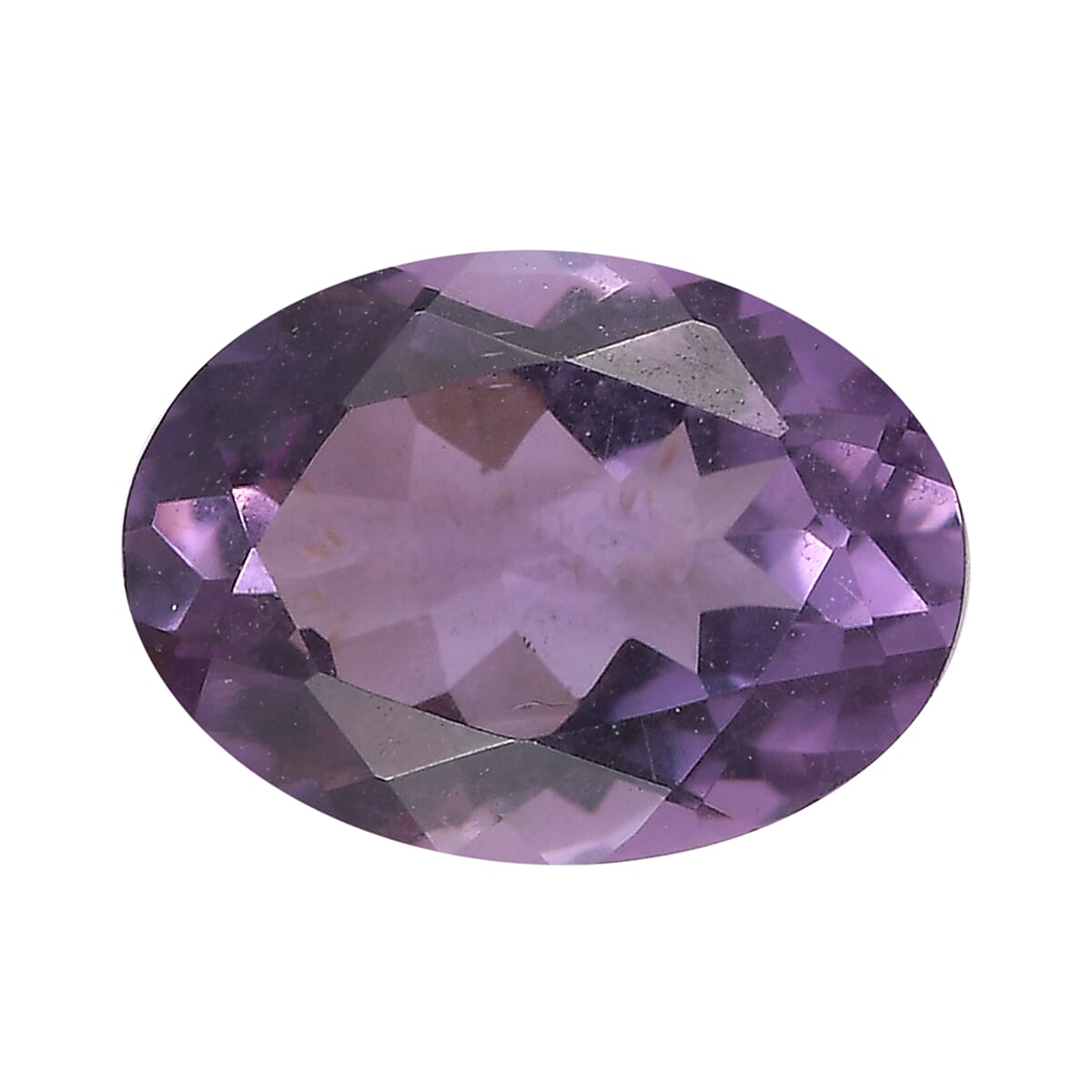Mashamba Amethyst (Ovl 8x6 mm) 1.00 ctw Loose Gemstone