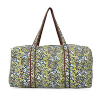 Multi Color Quilted Cotton & Polyester Bag with Zipper Closure