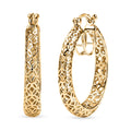 Mirage Collection Hoop Earrings in 10K Yellow Gold 2.35 Grams - Sticky add to cart bar