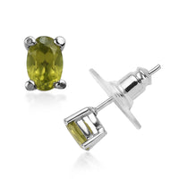 Peridot 0.90 ctw Earrings in Stainless Steel