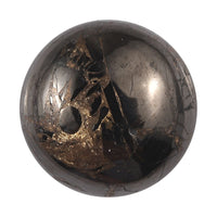 Matrix Silver Shungite (Rnd 10 mm) 2.60 ctw Loose Gemstone