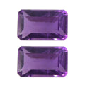 African Amethyst Set of 2 (Oct 5x3 mm) 0.43 ctw Loose Gemstone - Sticky add to cart bar