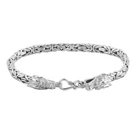 Bali Sterling Silver Dragon Borobudur Bracelet (7.25 In) 30.10 Grams
