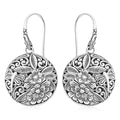 Bali Legacy Sterling Silver Floral Earrings 11.65 Grams