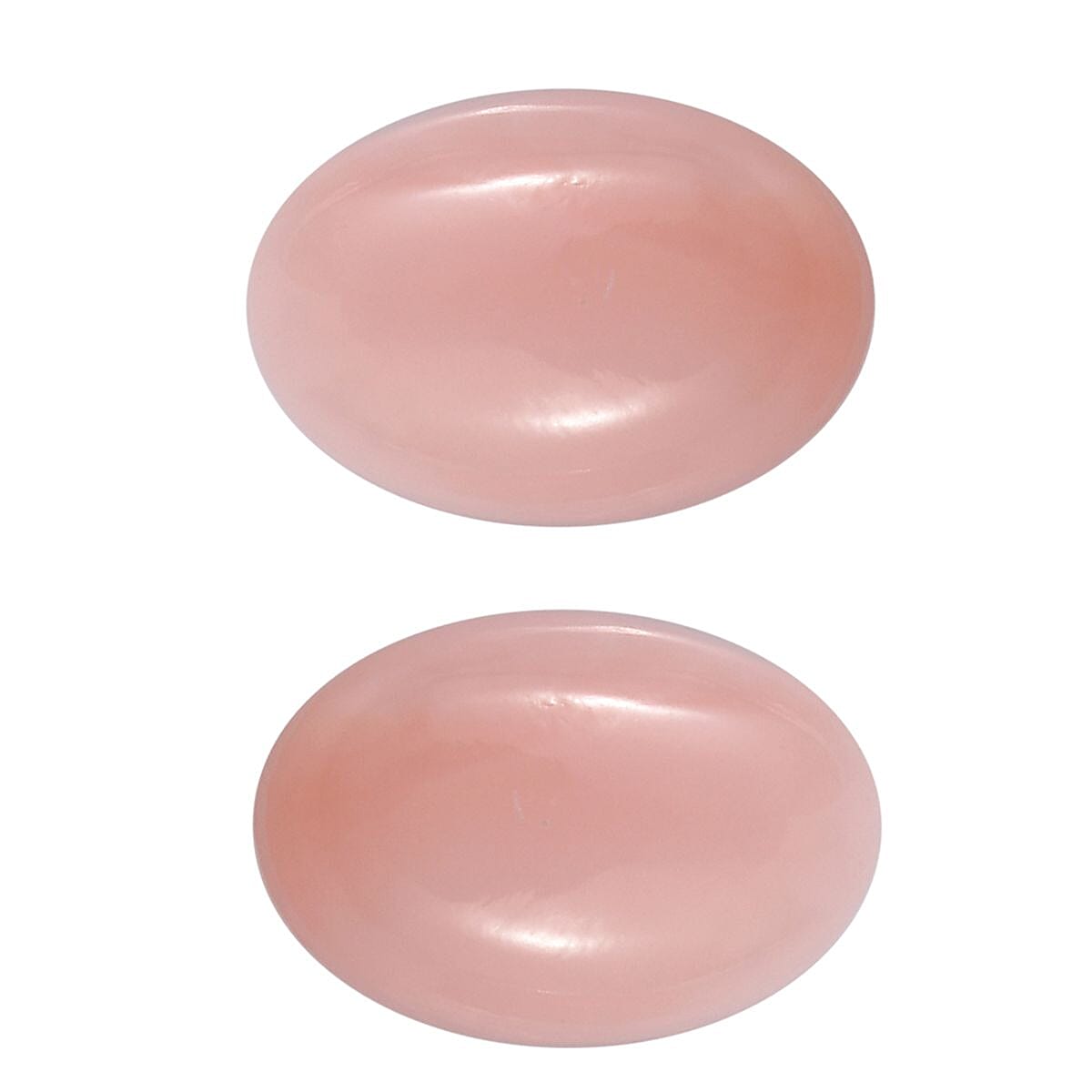 Peruvian Pink Opal Set of 2 (Ovl 6x4 mm) 0.55 ctw Loose Gemstone