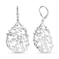 D'Joy Passport to Turkey Leaves Earrings in Rhodium Over Sterling Silver 9.65 Grams - Sticky add to cart bar
