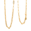 4mm Paper Clip Chain Necklace in 18K Yellow Gold 18 Inches 5.7 Grams - Sticky add to cart bar