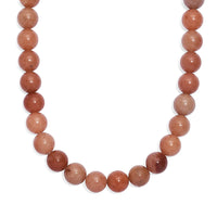 Sunstone 290.00 ctw Beaded Necklace in Platinum Bond 18 Inches