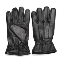 Black 100% Genuine Leather Gloves (26"X12")