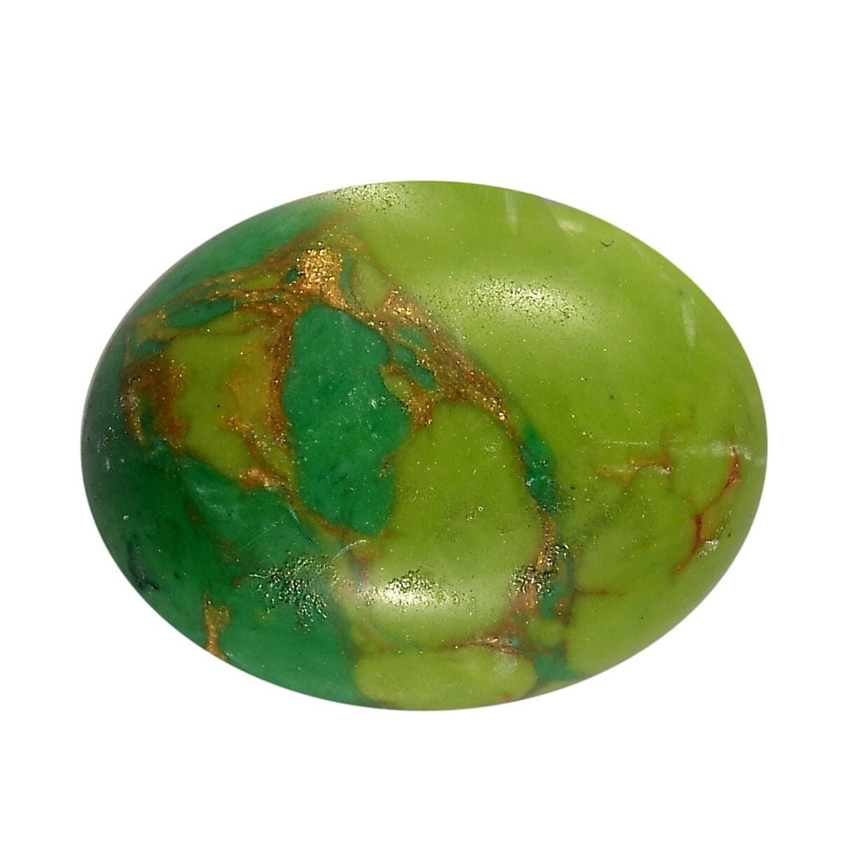 Green Turquoise (Ovl 9x7 mm) 1.60 ctw Loose Gemstone