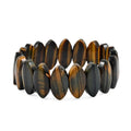 Tigers Eye 172.95 ctw Plain Fancy Stretch Bracelet - Sticky add to cart bar