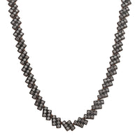 D’Joy Natural Champagne Zircon 12.30 ctw Necklace 18 Inches in 18K Vermeil Rose Gold Over Sterling Silver