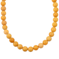Karis Yellow Jasper 310.00 ctw Necklace 18 Inches in Platinum Bond