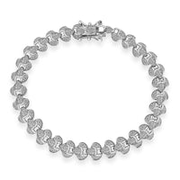 EverTrue White Diamond Accent Bracelet in Platinum Bond (7.25 In)