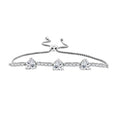 White Sapphire 3.85 ctw Bracelet in Sterling Silver (7.5-9.5In) - Sticky add to cart bar