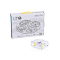 White Remote Control Flying Disc Toy with LED Lights - Sticky add to cart bar