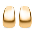 Italian 10K Yellow Gold Mirror Shield Earrings (2.47 g) - Sticky add to cart bar