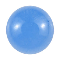 AA Dyed Light Blue Color Jade (Rnd 6 mm) 1.07 ctw Loose Gemstone