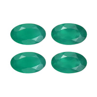 Green Onyx Set of 4 (Ovl 5x3 mm) 0.77 ctw