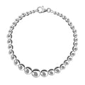 D'Joy Beaded Graduated Bracelet in Sterling Silver (7.25 In) 9 Grams - Sticky add to cart bar