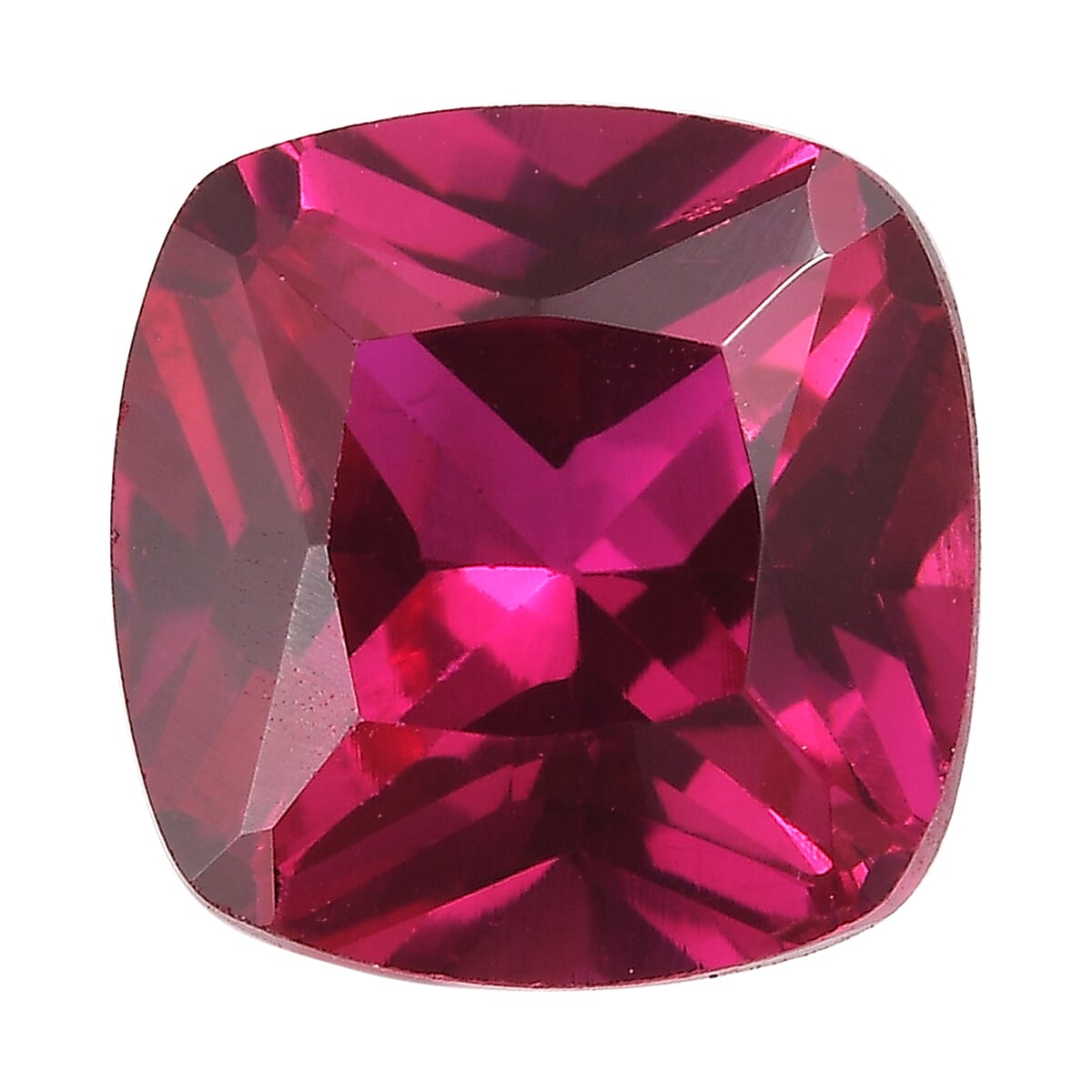Lab Created Ruby (Cush 8x8 mm) 2.15 ctw Loose Gemstone