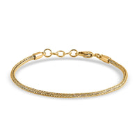 Doorbuster D'Joy Bali Legacy 22K Vermeil YG Over Sterling Silver Tulang Naga Chain Bracelet (8.00 In) (8.25 g)