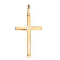 Cross Pendant without Chain in 10K Yellow Gold 0.75 Grams